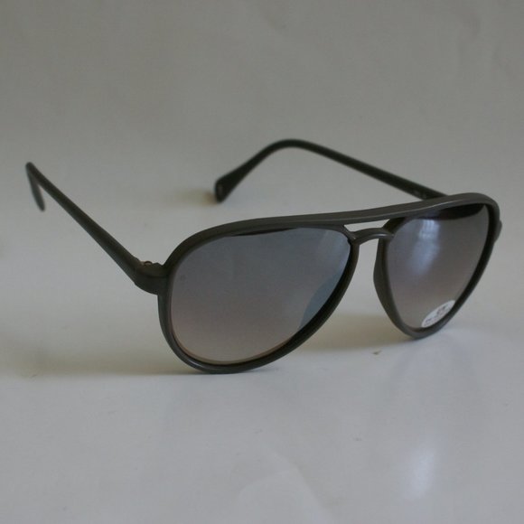 NWT Vintage Classic Sports Aviator Sunglasses w/gradient amber mirrored lens - Picture 2 of 4